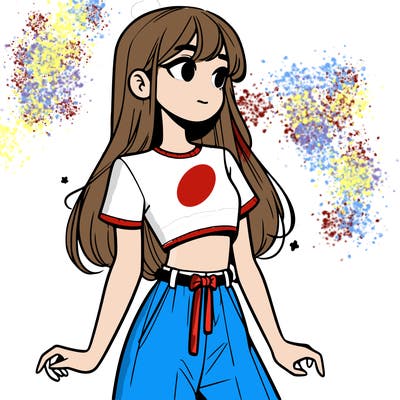 girl in a cute crop top