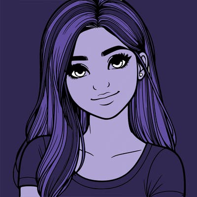 realistic pretty teenage girl