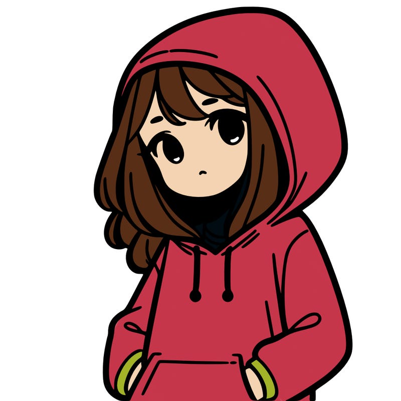 girl with hoodie