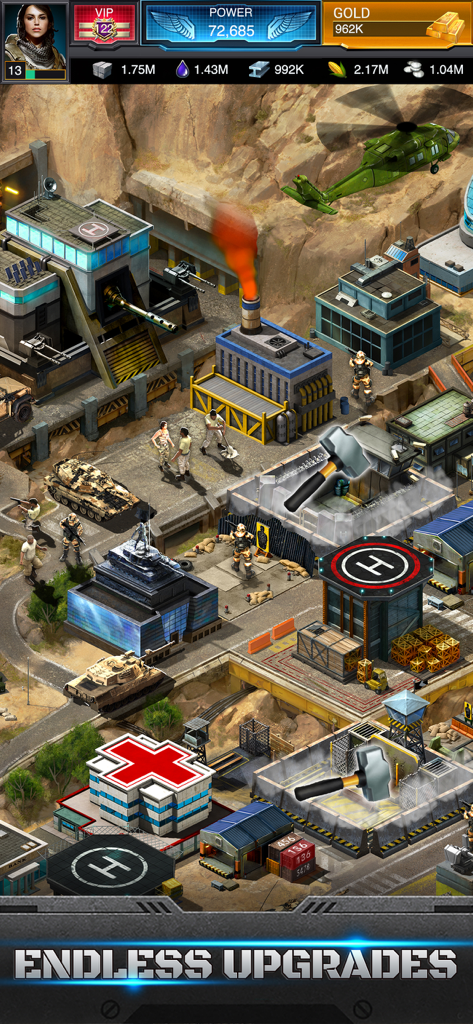 Mobile Strike - Military base construction in Mobile Strike game