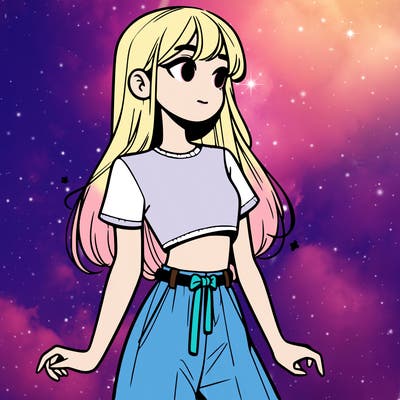 girl in a cute crop top