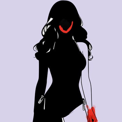 realistic girl with a revealing swimsuit