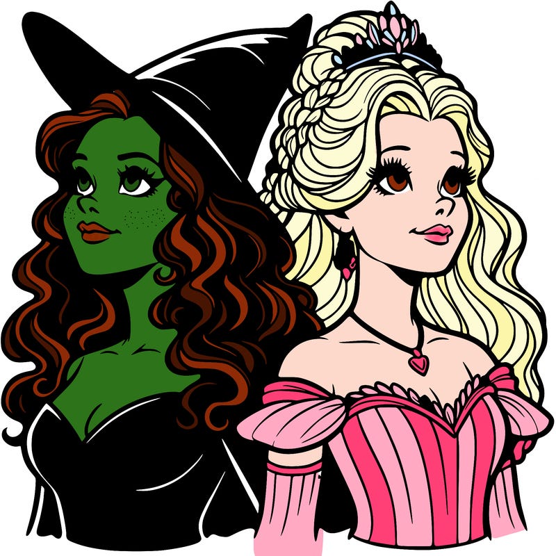 'elphaba and glinda (realistic)