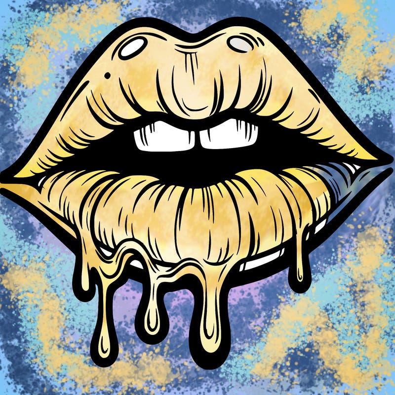 lips that look realistic and drip