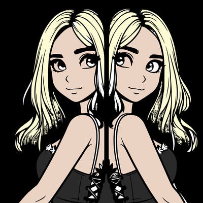 a realistic girl split