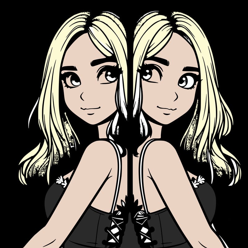 a realistic girl split