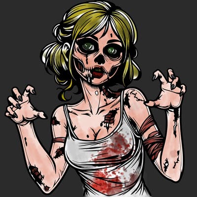 realistic zombie girl
