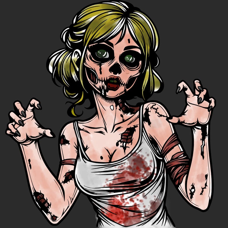 realistic zombie girl