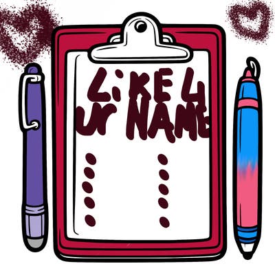 blank clip board with pen