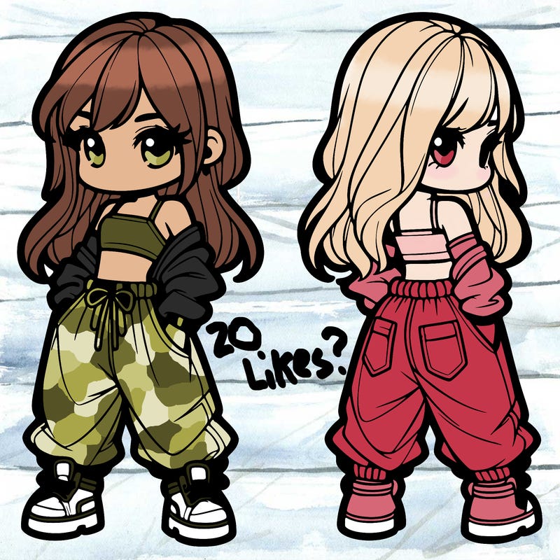 girl in crop top and baggy pants