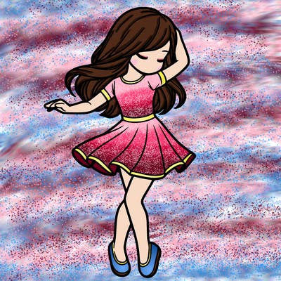 girl dancing  realistic