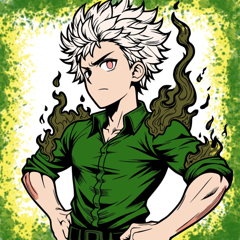 realistic manga man of fire