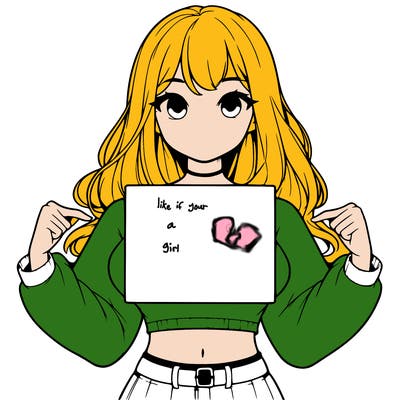 girl holding a blank sign in a long sleeve crop top