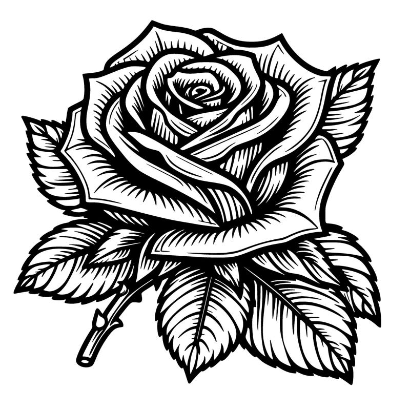 realistic rose