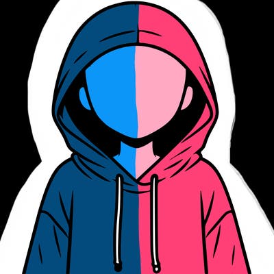 faceless girl in hoodie