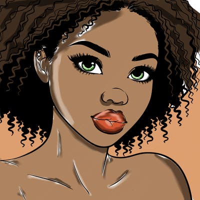 realistic black girl