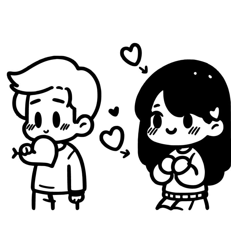 a girl that likes a boy