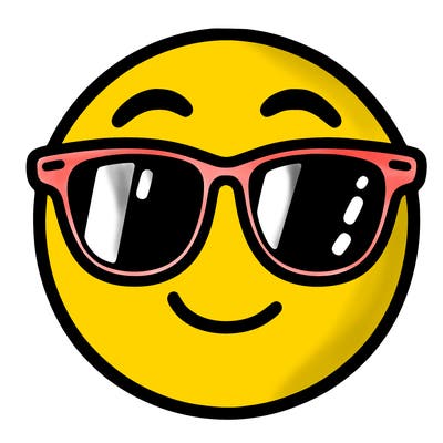 emoji with sunglasses