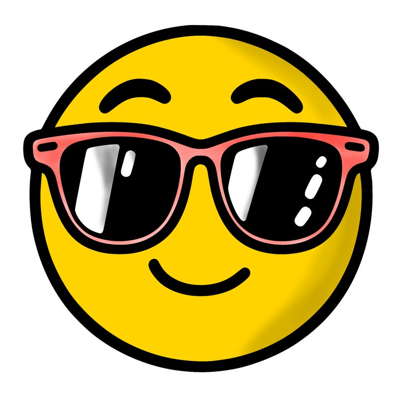 emoji with sunglasses