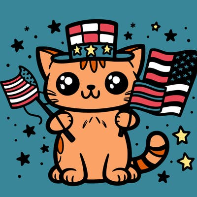 cat 4th of july