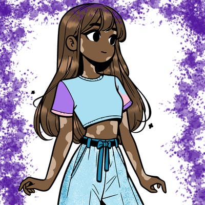 girl in a cute crop top