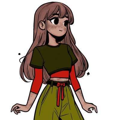 girl in a cute crop top