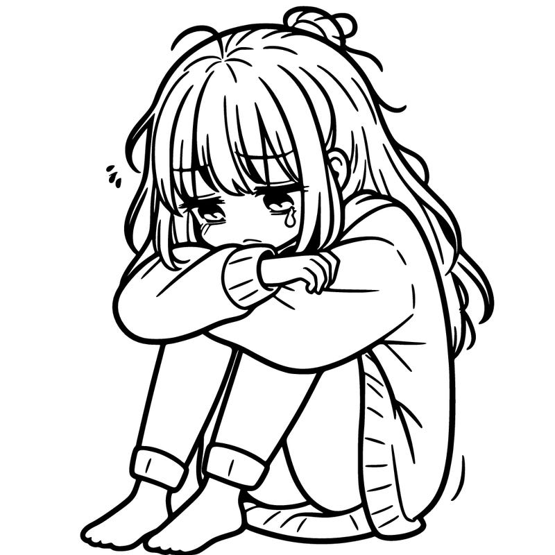 depressed girl