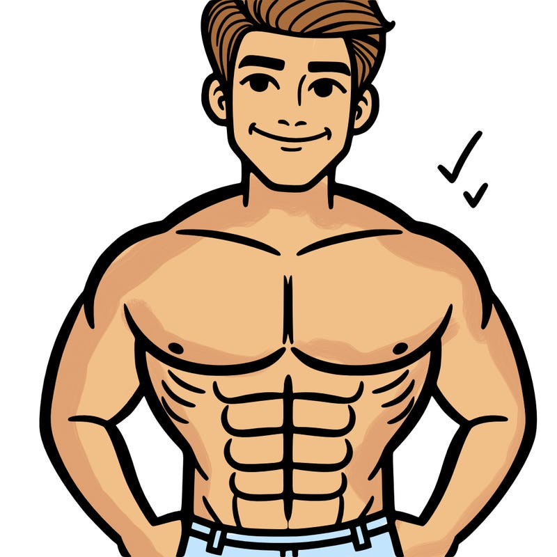 man with abs