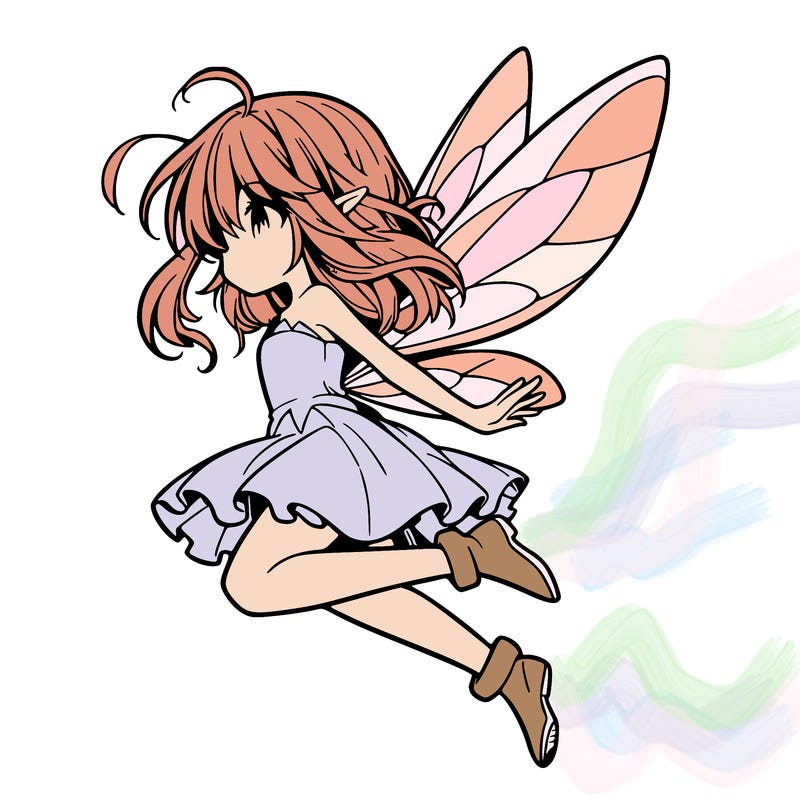 manga fairy flying
