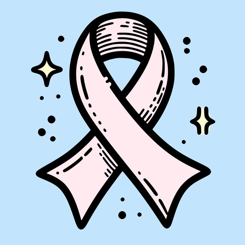 ribbon symbol of national breast cancer awareness month