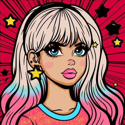 girl power pop art