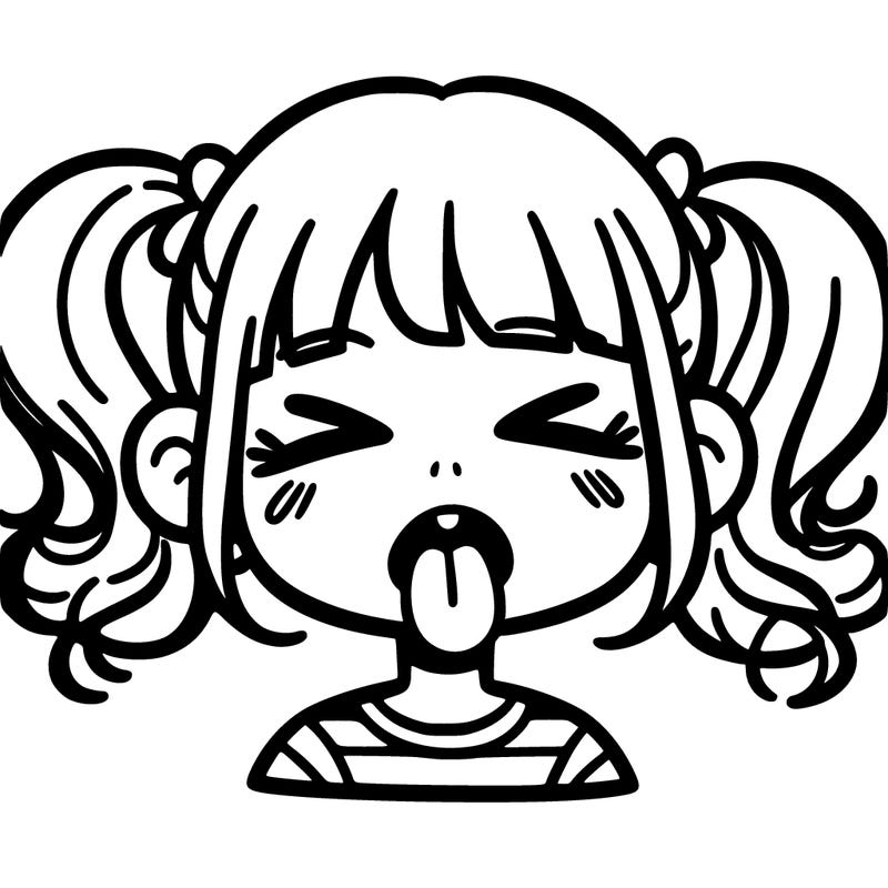 girl sticking it toung