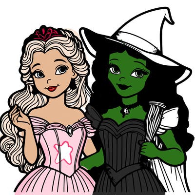elphibah nessa rose and glinda