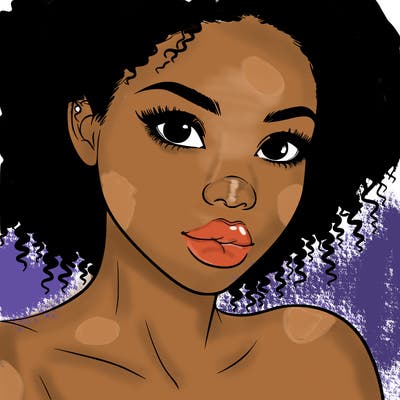 realistic black girl