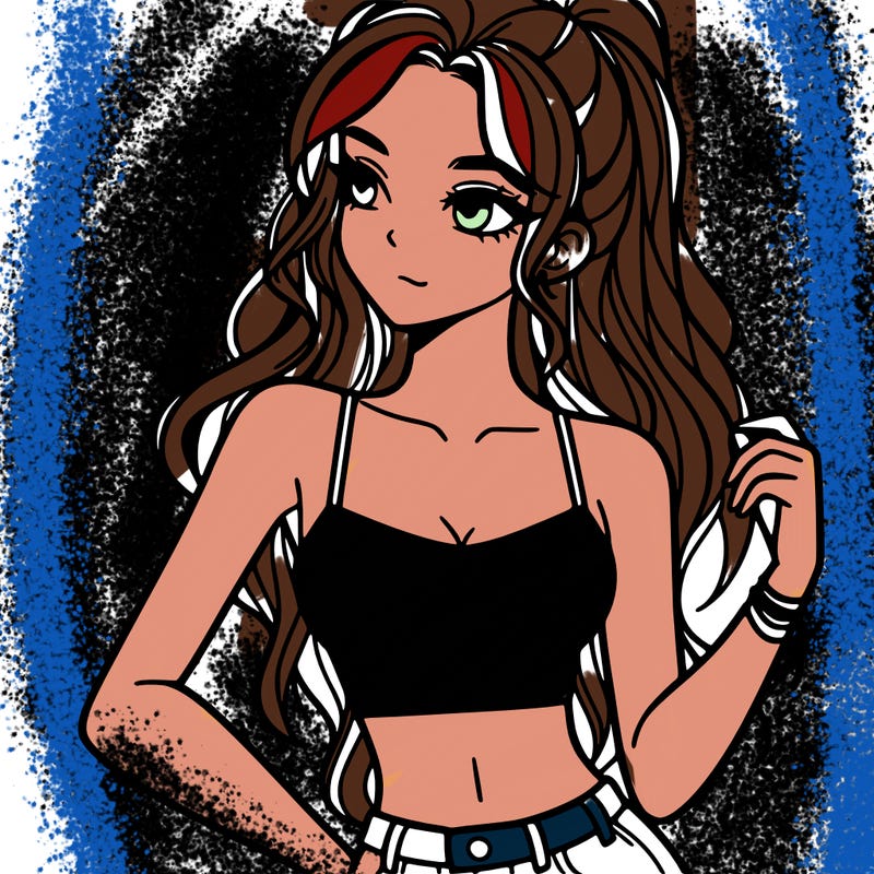girl in crop top