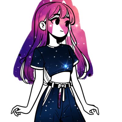 girl in a cute crop top