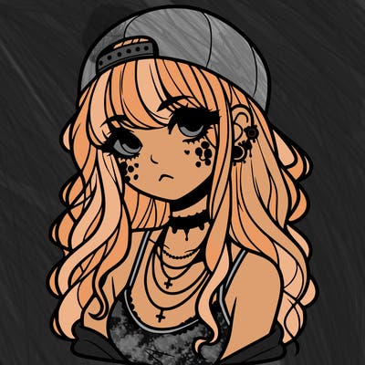 scene girl aesthetic