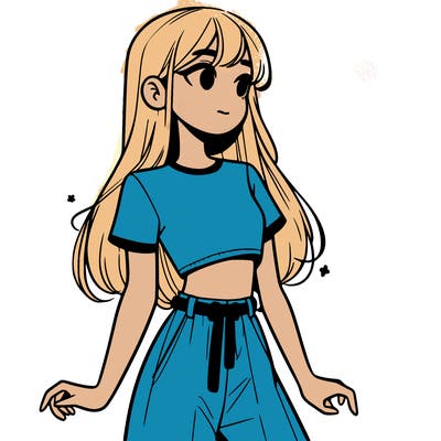 girl in a cute crop top