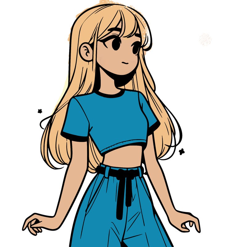 girl in a cute crop top