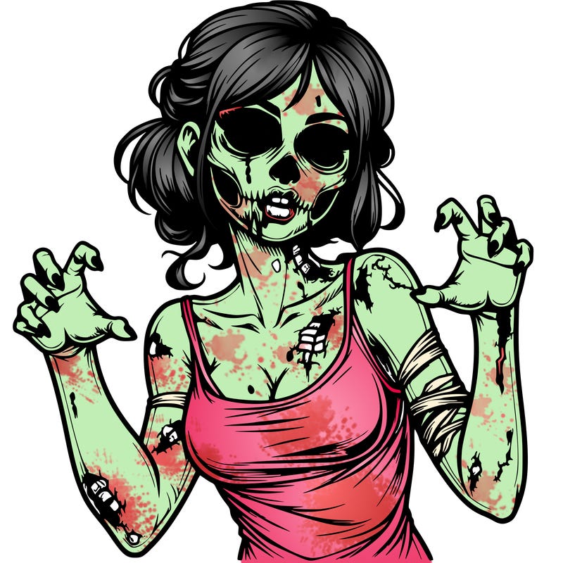 realistic zombie girl