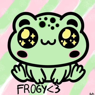 kawaii frog