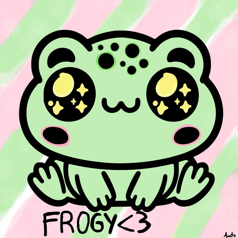 kawaii frog