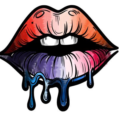 lips that look realistic and drip
