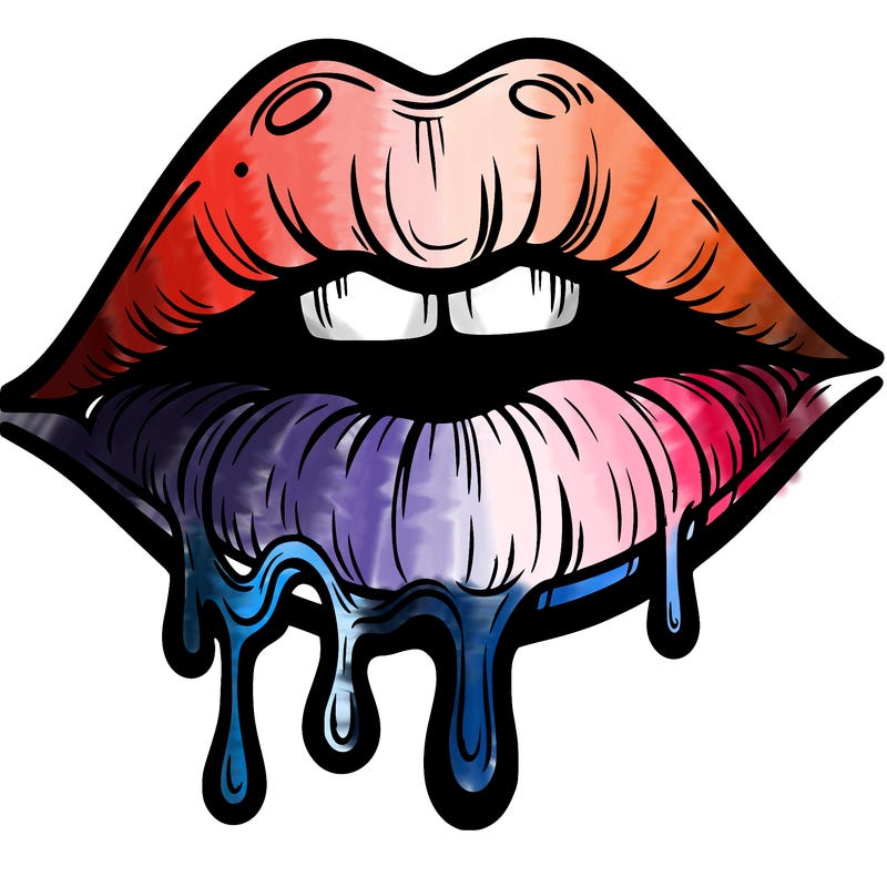 lips that look realistic and drip