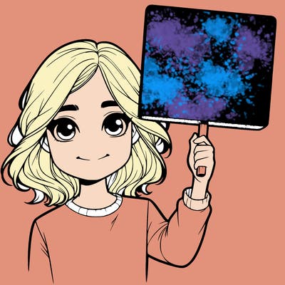 realistic girl holding up a sign