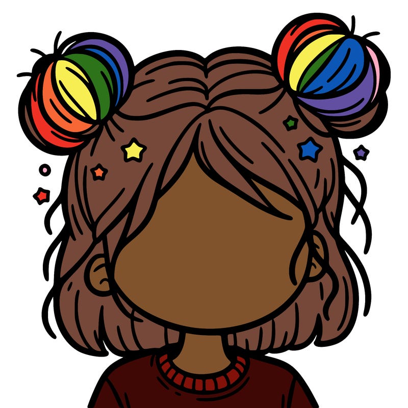 girl with space buns