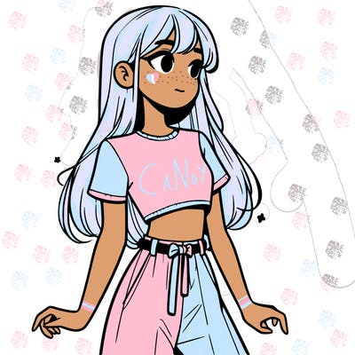 girl in a cute crop top