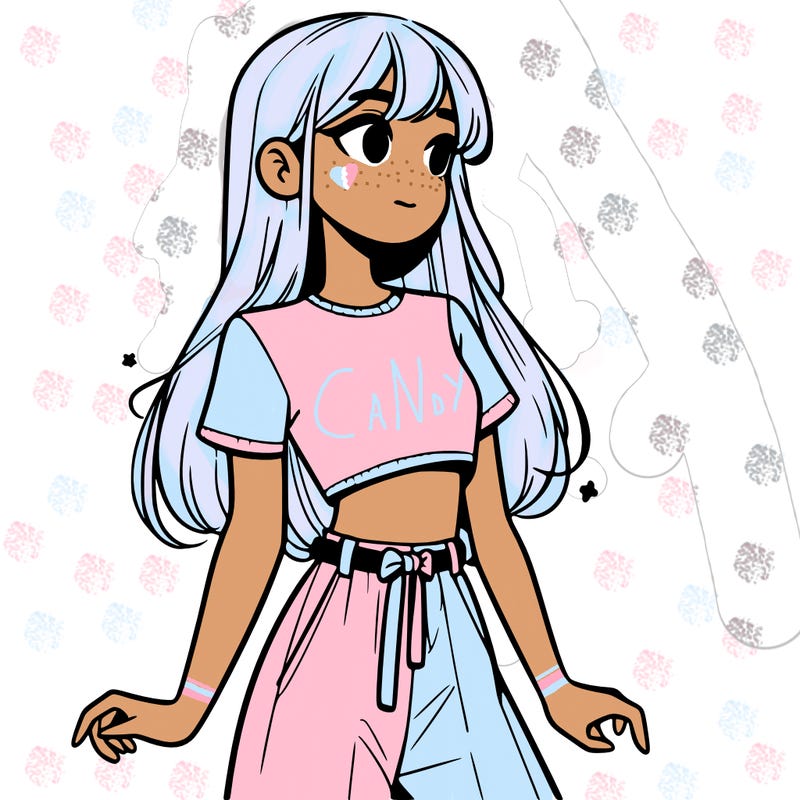 girl in a cute crop top