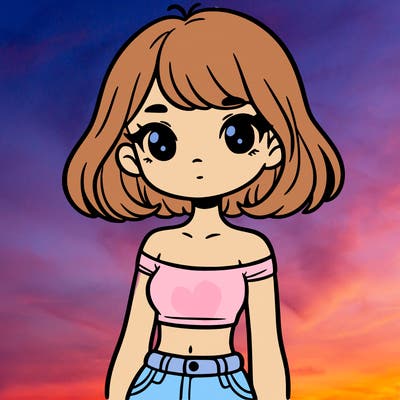 girl in a cute crop top