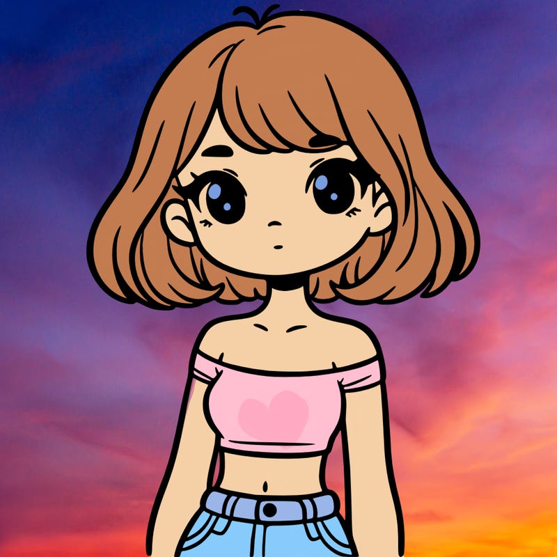 girl in a cute crop top